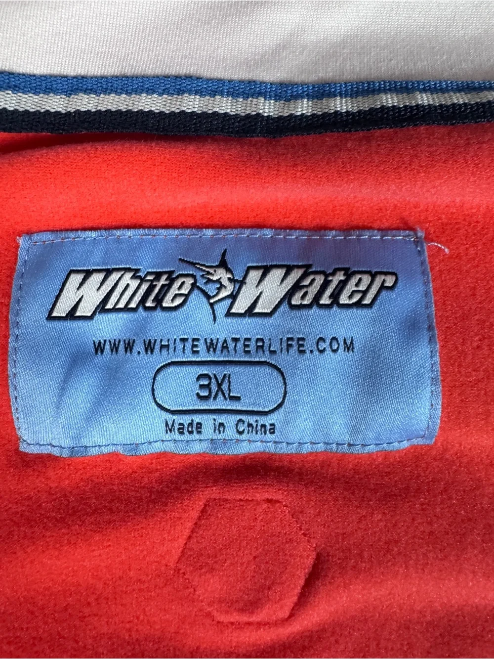 White Water 3XL Quarter Zip Pullover Coral Fishing Marlin Logo Long Sleeve